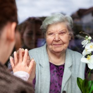 Image of a senior in a nursing home