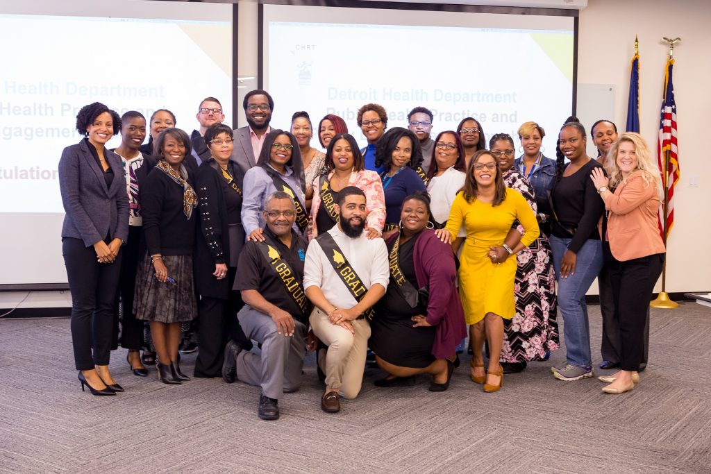 The second cohort of DHD fellows at their graduation.