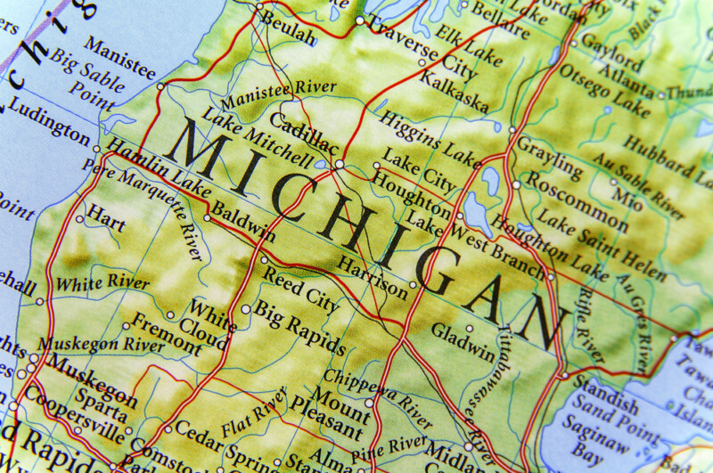 Map of Michigan