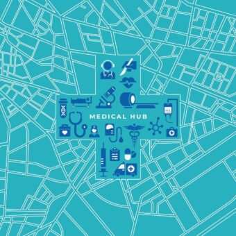 Community care hub graphic