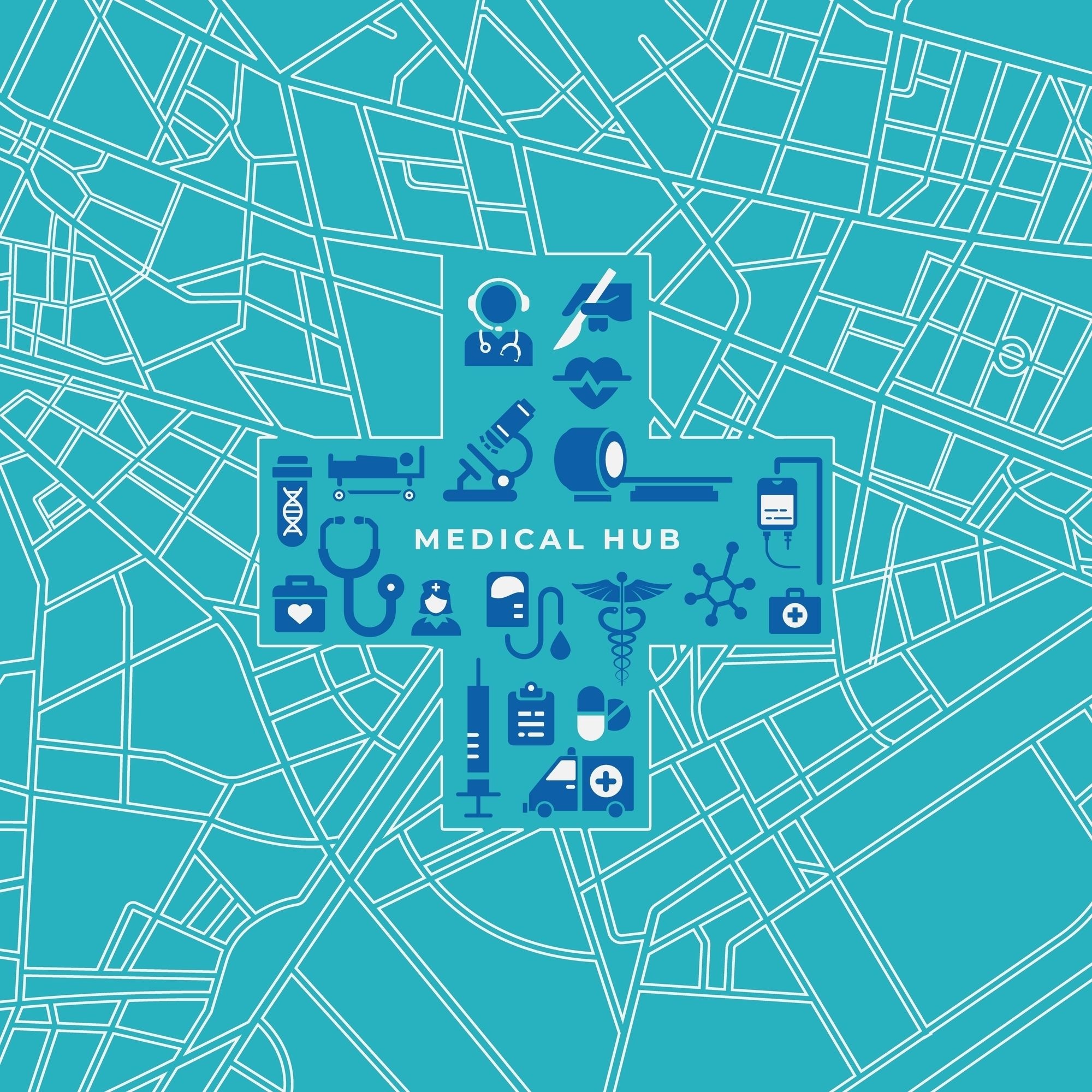 Community care hub graphic