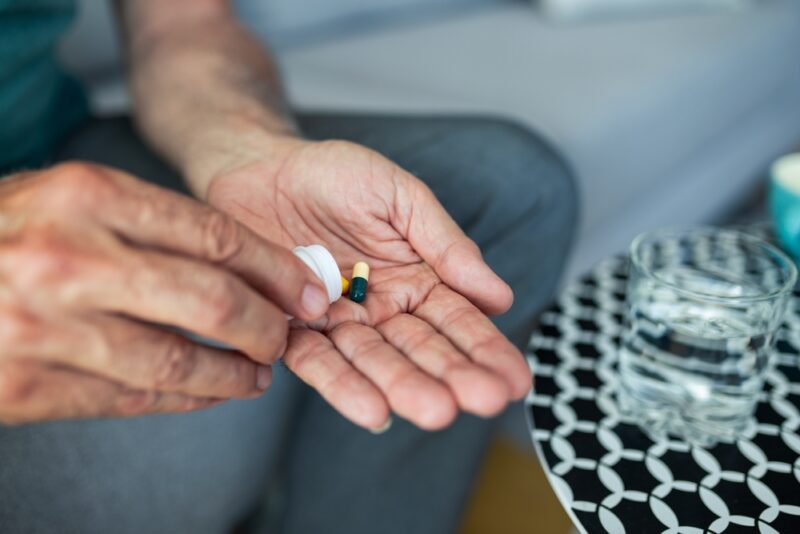 Person taking medication