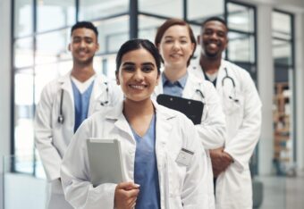Physicians smiling