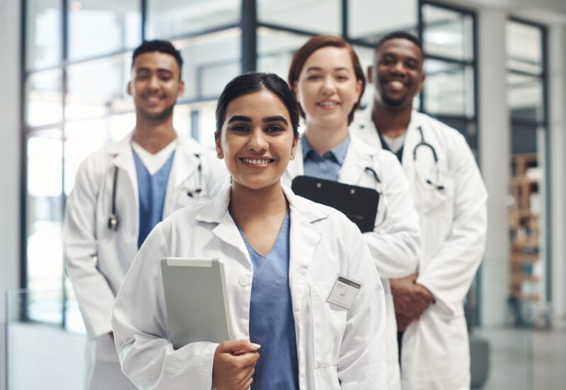Physicians smiling